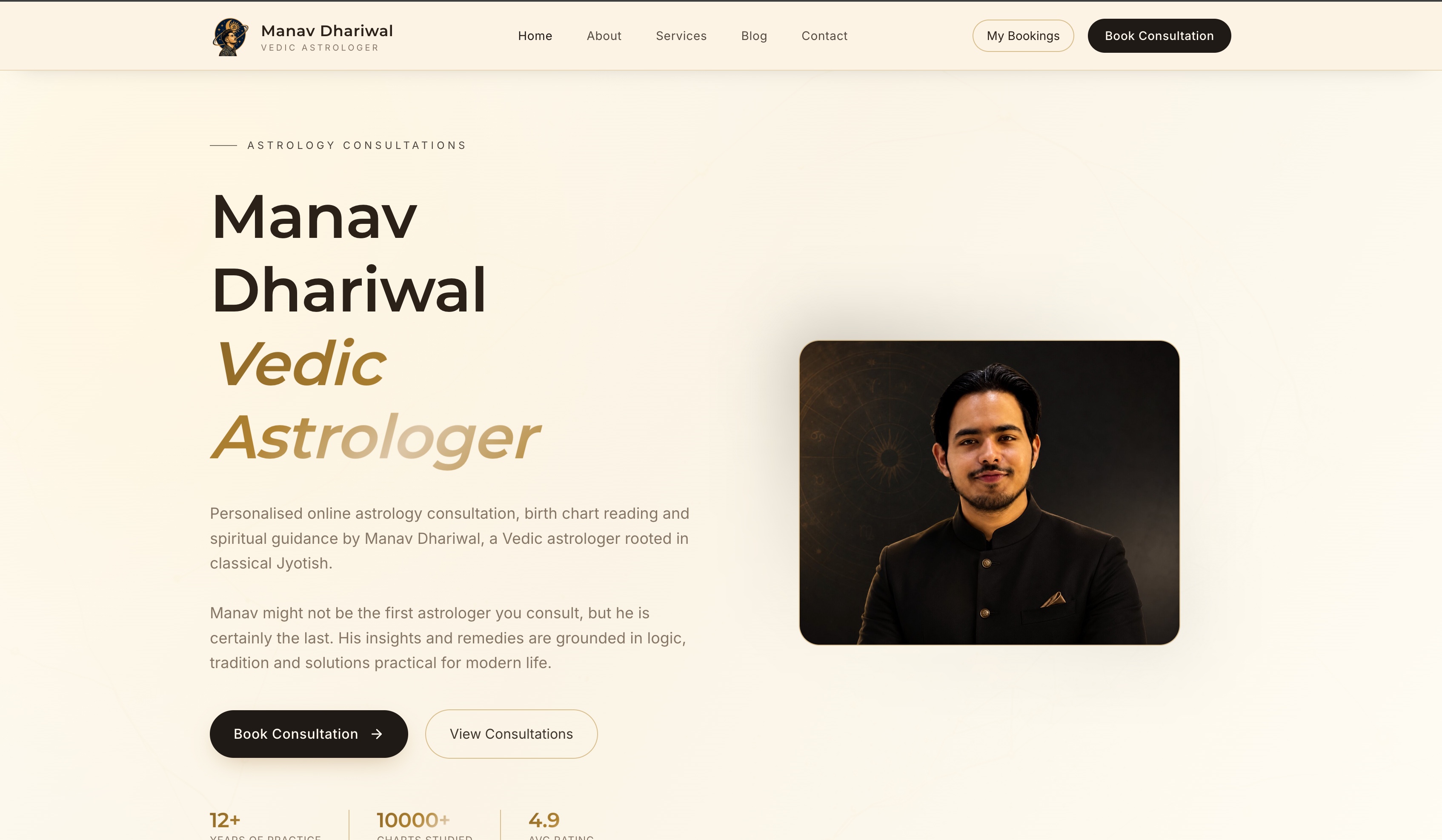 Manav — Astrology Booking Platform (Freelance)